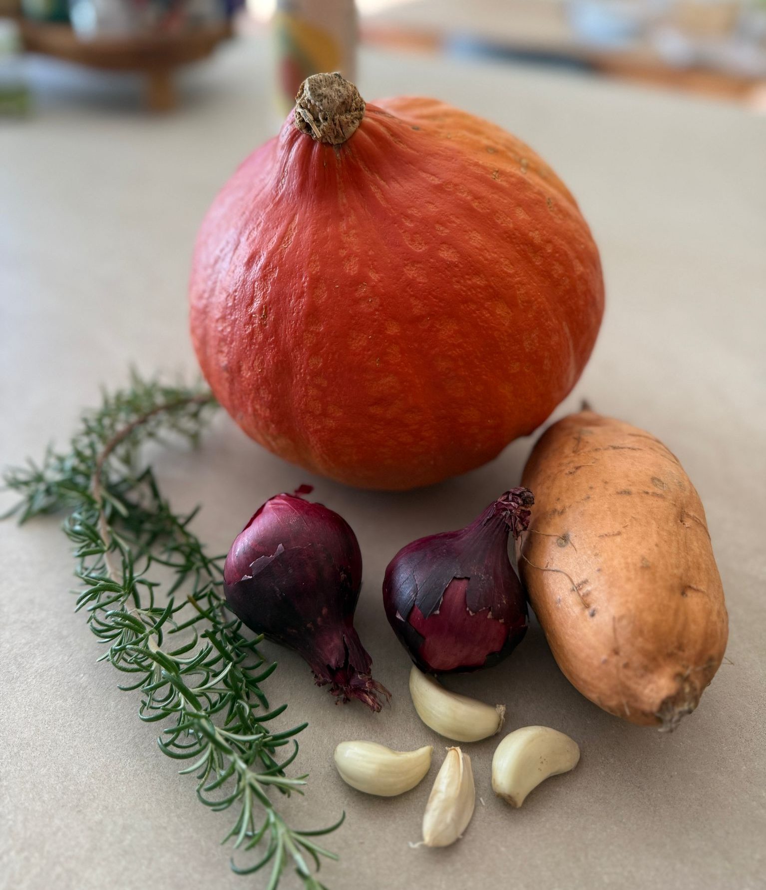 Ingrediënten voor pompoen cream